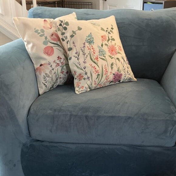 Decorative Throw Pillow Covers Multicolor Spring Summer Floral Farmhouse Decor - Picture 9 of 10